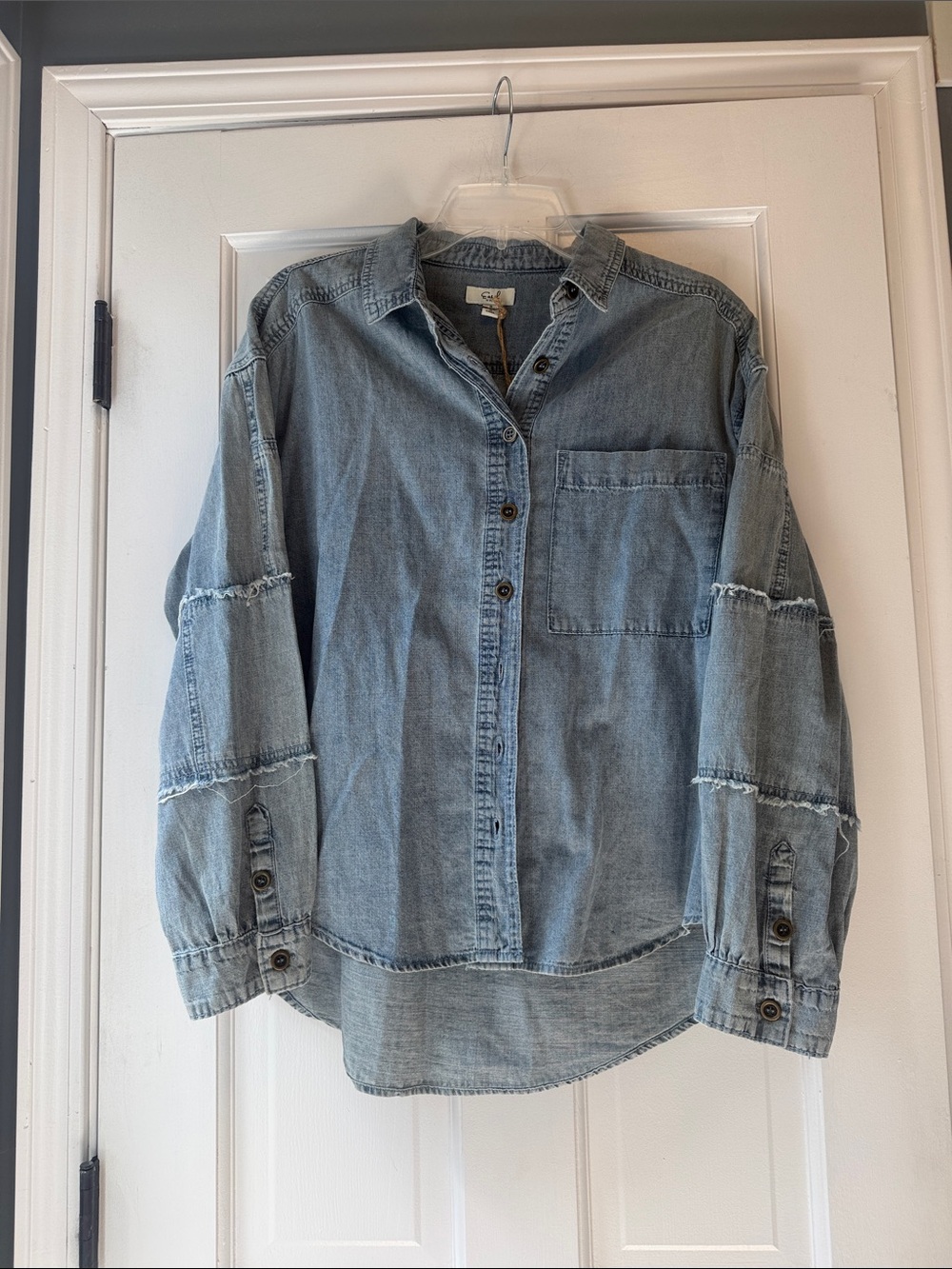 NWT Denim Button Up